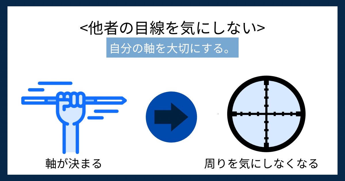 他者の目線を気にしないの画像