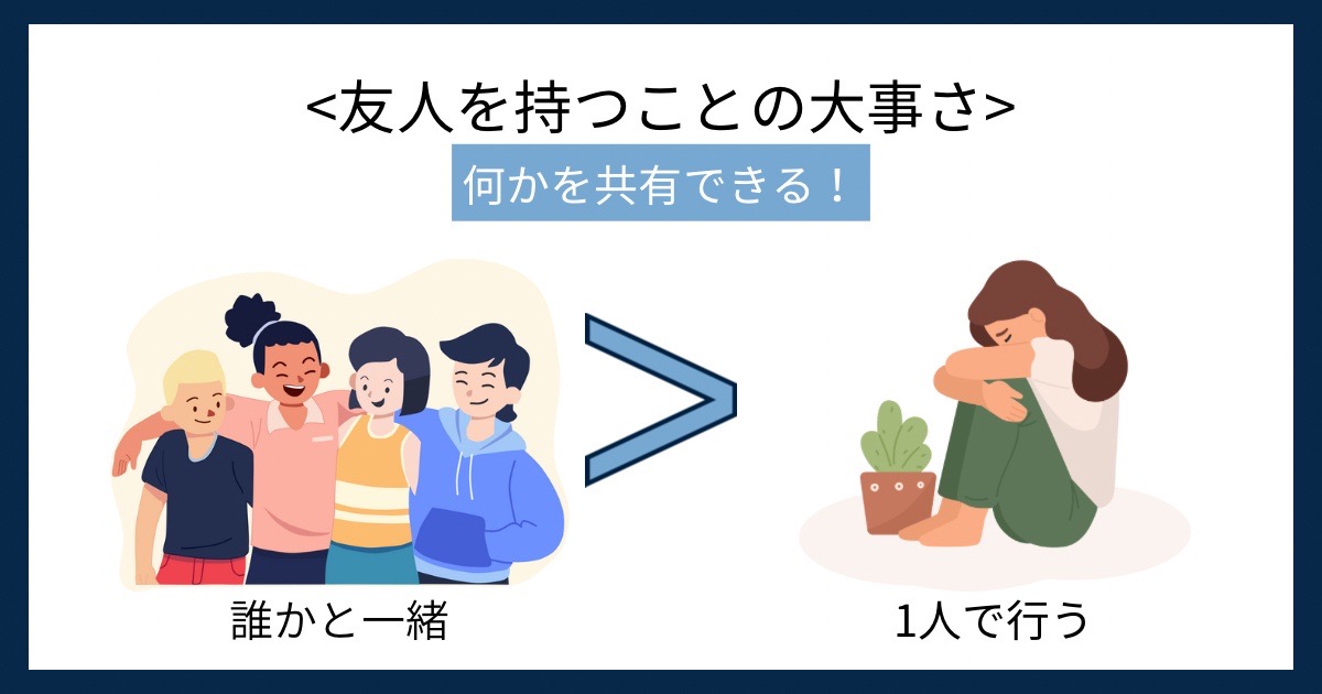 友人を持つことの大事さの画像