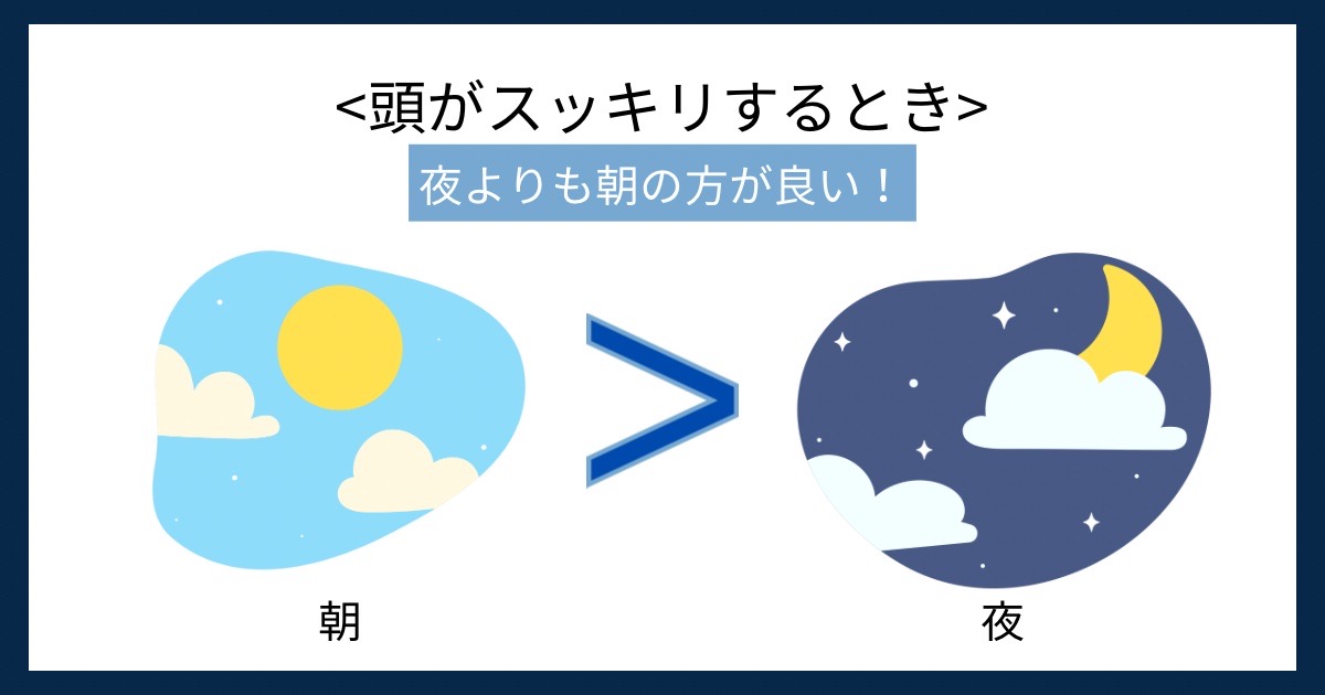 頭がスッキリするときの画像